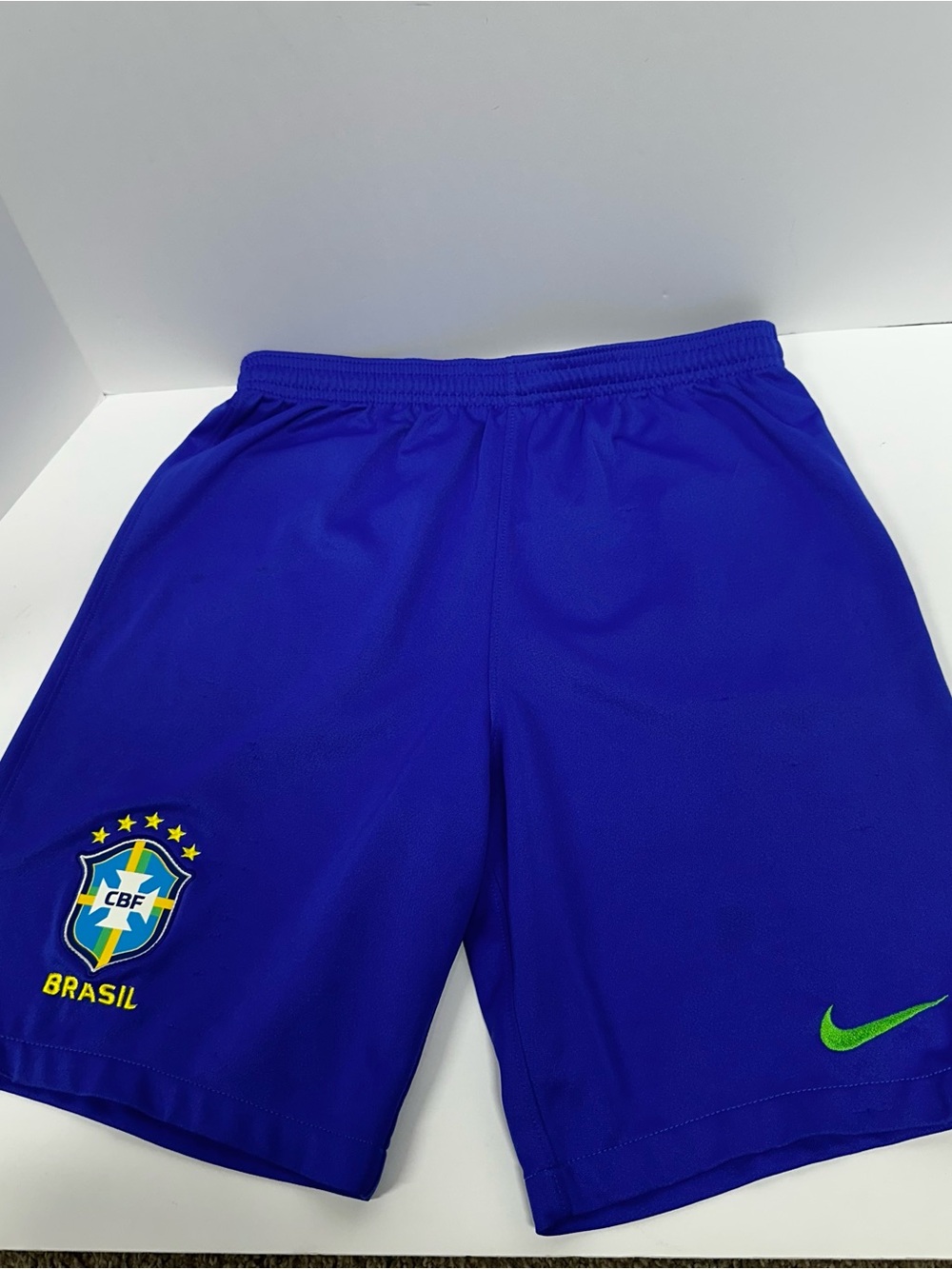 Nike Brasil Blue Youth XL soccer shorts